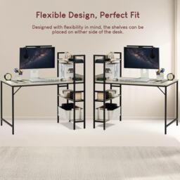 Lassic Vida Designs Brooklyn Computer Desk With 3 Shelves - thumbnail 5