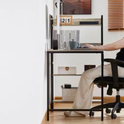 Lassic Vida Designs Brooklyn Computer Desk With 3 Shelves - thumbnail 4