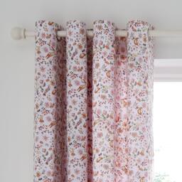 Catherine Lansfield Enchanted Butterfly Reversible Eyelet Curtains - thumbnail 1