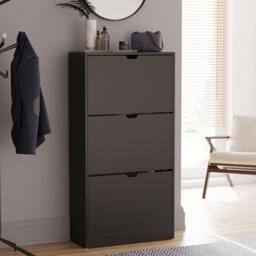 Lassic Vida Designs 3 Drawer Shoe Cabinet (Handless) - thumbnail 1