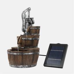 Streetwize Solar Water Feature - Traditional Pump and Buckets Fountain - thumbnail 4