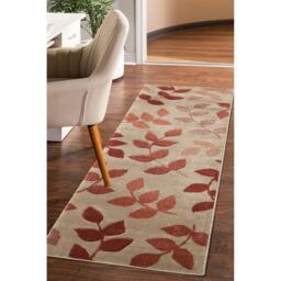 Homemaker Newport Leaf Rug Terracotta - thumbnail 2