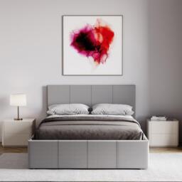 Lassic Lisbon S Double Ottoman F Leather Bed & Mattress - thumbnail 4