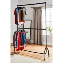 House of Home Two Tier Heavy Duty Clothes Rail - thumbnail 3