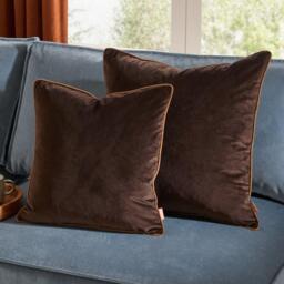 Furn Meridian Velvet Fibre Filled Cushion - thumbnail 4