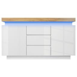 Urban Meuble Modern Led High-Gloss Sideboard Chest of Drawers - thumbnail 1