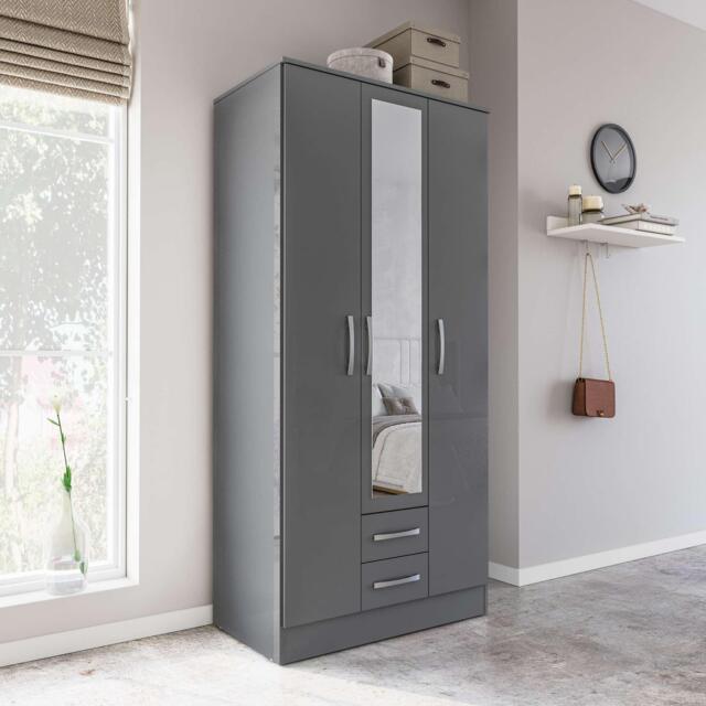 Birlea Lynx 3 Door 2 Drawer With Mirror - image 1