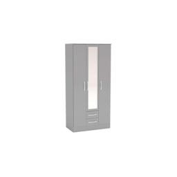 Birlea Lynx 3 Door 2 Drawer With Mirror - thumbnail 2