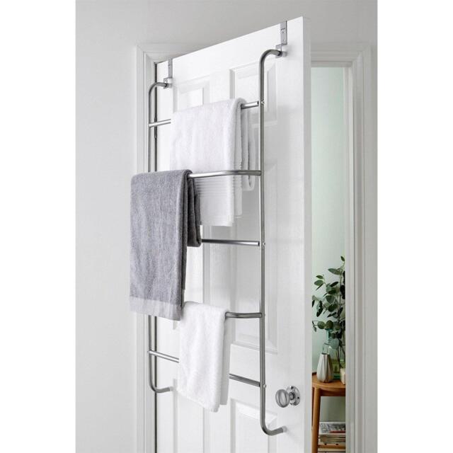 House of Home 5 Tier Over Door Clothes Airer Towel Rail Rack - image 1