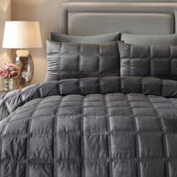 Soiree Brighton Square Duvet Cover Set in Navy - thumbnail 2