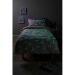 Homelife Glow In The Dark Unicorn Teddy Fleece Duvet Set - thumbnail 2