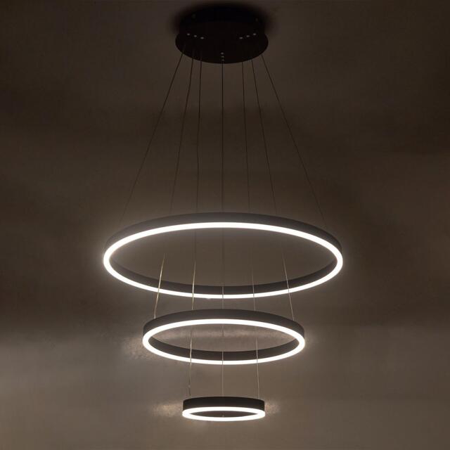 Kabinet UK Modern 3-Ring Aluminum Round Hanging LED Pendant - image 1