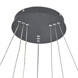 Kabinet UK Modern 3-Ring Aluminum Round Hanging LED Pendant - thumbnail 6