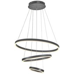 Kabinet UK Modern 3-Ring Aluminum Round Hanging LED Pendant - thumbnail 2