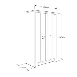 GFW GFW Boston 3 Door Wardrobe - thumbnail 8