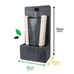 Streetwize Solar Water Feature - Stone Column Water Fountain - thumbnail 3
