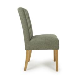 Shankar Set of 2 Moseley Weave Green Dining Chairs - thumbnail 2
