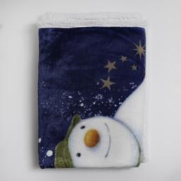 The Snowman The Snowman Flurry Sherpa Back Fleece Blanket - thumbnail 5