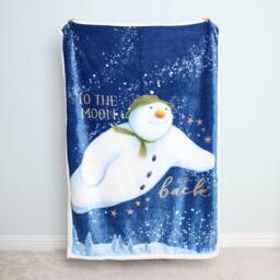 The Snowman The Snowman Flurry Sherpa Back Fleece Blanket - thumbnail 1