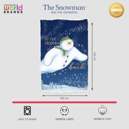 The Snowman The Snowman Flurry Sherpa Back Fleece Blanket - thumbnail 9