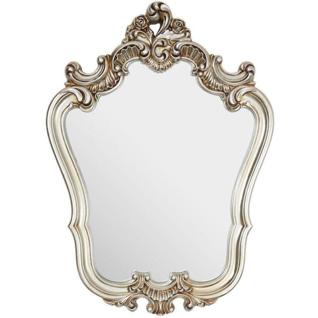 Interiors by Premier Adelere Champagne Finish Rose Crest Wall Mirror - image 1