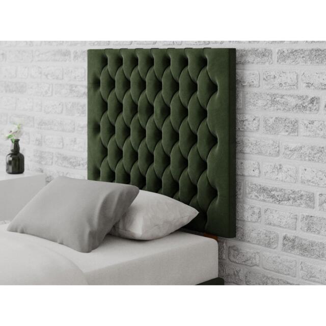 Aspire Monroe 80 cm Headboard, Plush Velvet Fabric, Navy, - image 1