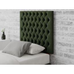 Aspire Monroe 80 cm Headboard, Plush Velvet Fabric, Navy,
