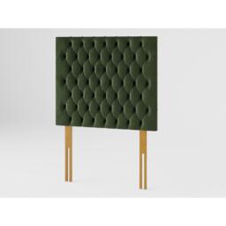 Aspire Monroe 80 cm Headboard, Plush Velvet Fabric, Navy, - thumbnail 2