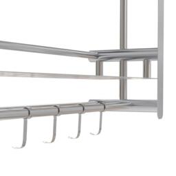 LIFE IDEAS 2-Tier Bathroom Shelf with Towel Bars - thumbnail 8