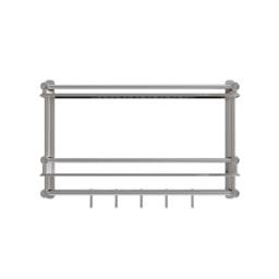 LIFE IDEAS 2-Tier Bathroom Shelf with Towel Bars - thumbnail 3
