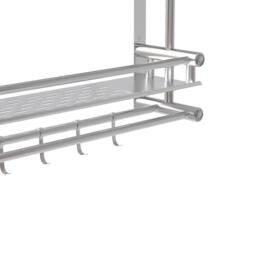 LIFE IDEAS 2-Tier Bathroom Shelf with Towel Bars - thumbnail 7