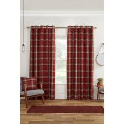 Sundour Carnoustie Tartan Eyelet Curtains - thumbnail 1