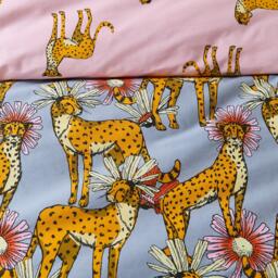 Their Nibs Untamed Cheetah Cotton Reversible Duvet Cover Set - thumbnail 5