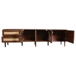 Urban Meuble Brown Wood TV Stand with Ample Storage - thumbnail 3