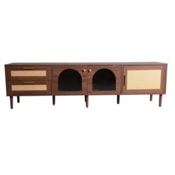 Urban Meuble Brown Wood TV Stand with Ample Storage - thumbnail 2