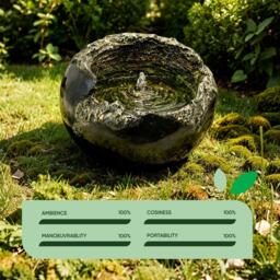 Streetwize Solar Rock Bowl Solar Water Feature Battery Backup - thumbnail 7