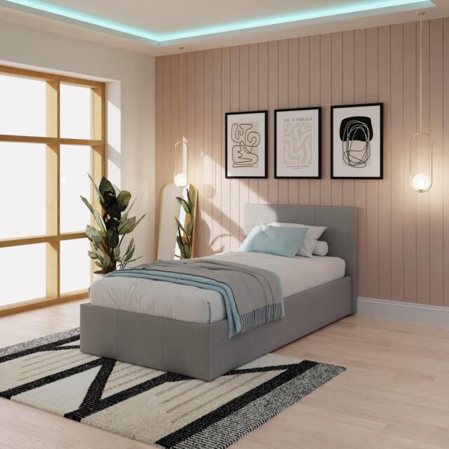 GFW End Lift Ottoman Bed Faux Leather - image 1