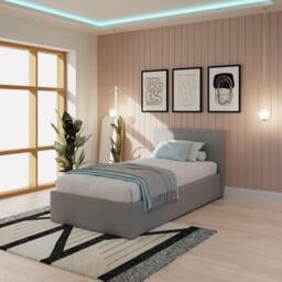 GFW End Lift Ottoman Bed Faux Leather - thumbnail 1