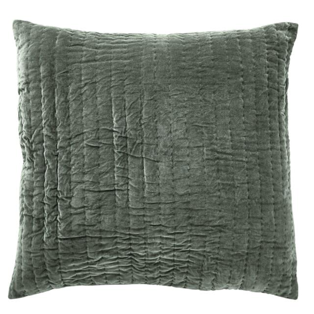 Bedeck of Belfast Alder Cotton Pillow Sham Nettle Green - image 1