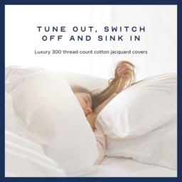 Snuggledown Indulgent Cotton 10.5 Tog Duvet + 2 Soft Pillows - thumbnail 3