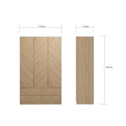 GFW GFW Catania 3 Door 4 Drawer Wardrobe - thumbnail 7