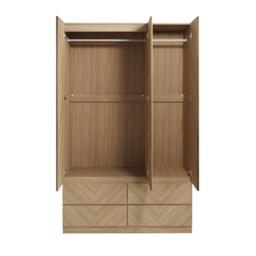 GFW GFW Catania 3 Door 4 Drawer Wardrobe - thumbnail 3
