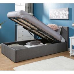 GFW End Lift Ottoman Storage Bed 120cm with Mattress - thumbnail 1