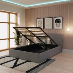 GFW End Lift Ottoman Storage Bed 120cm with Mattress - thumbnail 3