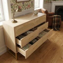 Urban Meuble Beige Modern Console Table with Storage - thumbnail 3