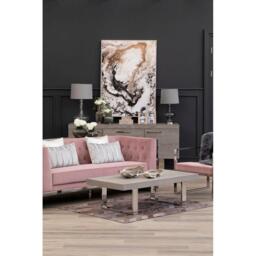 Fifty Five South Vogue 3 Seat Pink Velvet Sofa - thumbnail 2