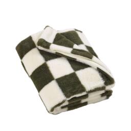 Catherine Lansfield Cosy Soft Checkerboard Fleece Blanket Throw - thumbnail 4
