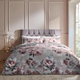 Catherine Lansfield Dramatic Floral Reversible Duvet Cover Set - thumbnail 2