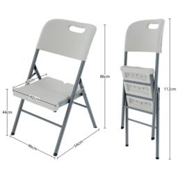 Lassic Outdoor Folding Table 5ft & 6 Folding Chairs - thumbnail 3