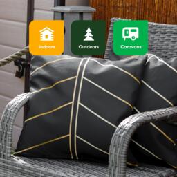 Streetwize Outdoor Scatter Cushions - Gold Palm - thumbnail 4